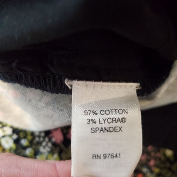 J. Jill 2 Live In Chino Ankle Pants Ditzy floral Tapered‎ leg stretch - Picture 5 of 12